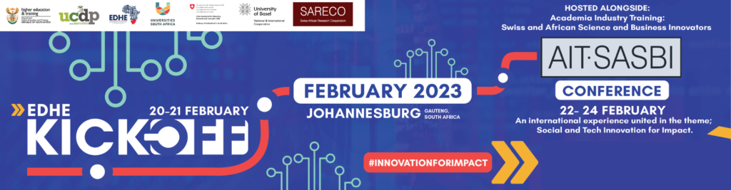AIT-SASBI Spring Conference 2023

Social and Tech driven Innovation for Impact

Date: 2023, February, 22nd – 23rd
Host: EDHE – Entrepreneurship Development in Higher Education
Venue: Johannesburg, South Africa
